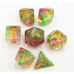 Dice Critical Hit: Poly 7 Set Swirl