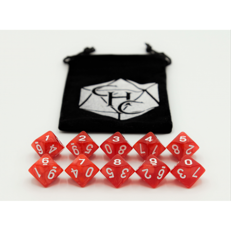Dice Critical Hit: D10's Marbled
