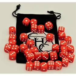 Dice Critical Hit: D06 12mm set of 36 Opaque