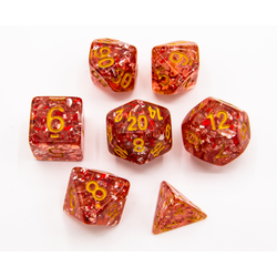 Dice Critical Hit: Poly 7 Set Big Glitter