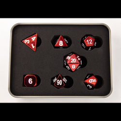 Dice Critical Hit: Poly 7 Set Metal