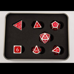 Dice Critical Hit: Poly 7 Set Metal