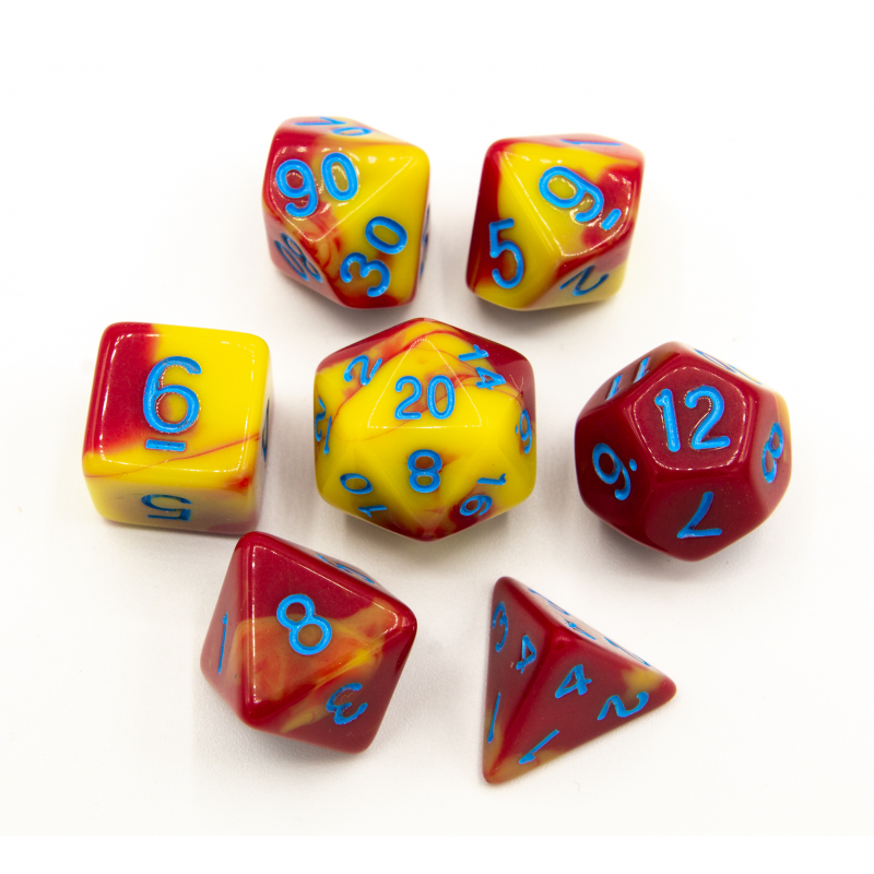Dice Critical Hit: Poly 7 Set Fusion
