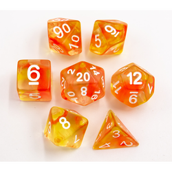 Dice Critical Hit: Poly 7 Set Swirl