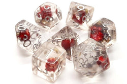 Dice Old School Dice: Poly 7 Set Infused Iridescent Flower