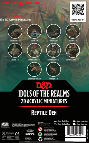 Dungeons & Dragons 2D - Idols of the Realms: Scales & Tails - Reptile Den