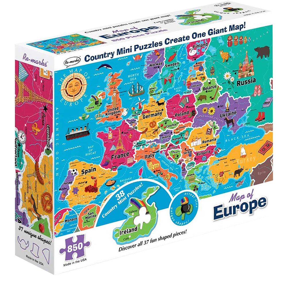 Puzzle Re-Marks: 850 Piece Map of Europe