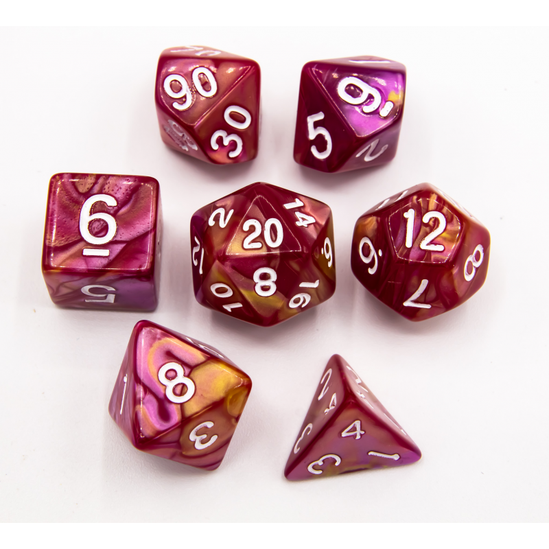 Dice Critical Hit: Poly 7 Set Fusion