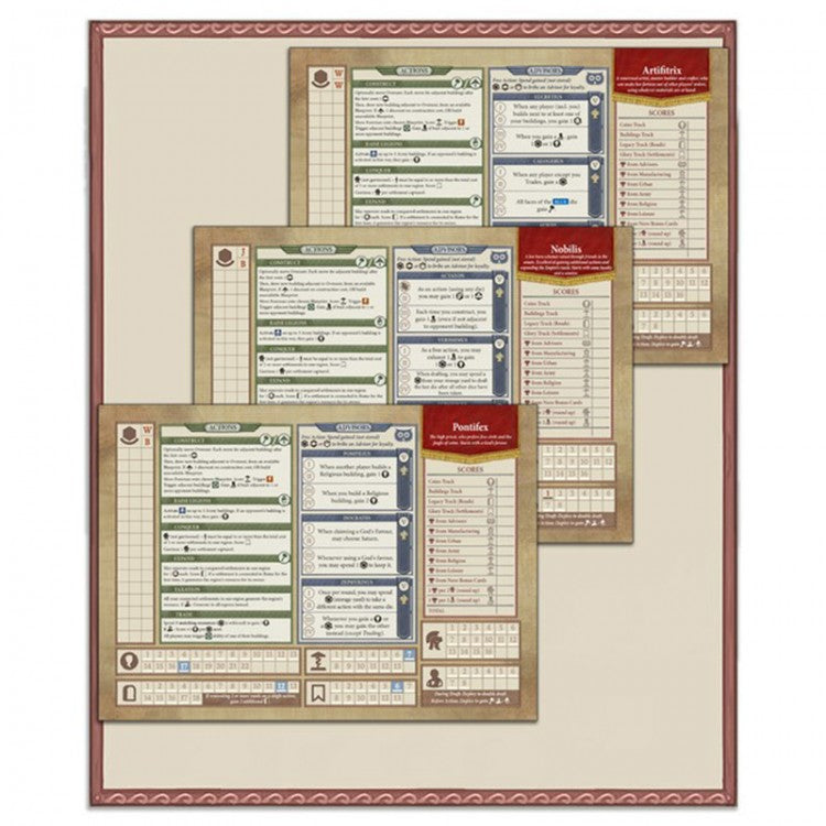 Rome & Roll: Character Board