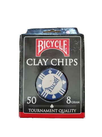 Poker Chips Bicycle: 8 Gram Clay (50)