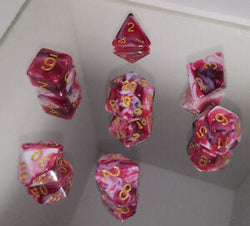 Dice Crystal Caste: Poly 7 set Duo/Twins