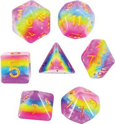 Dice Koplow: Poly 7 Set Layered Transparent