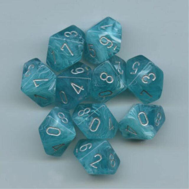 Dice Chessex: D10 Cirrus Set of 10