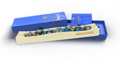 Dice Sirius: Poly 7 Set Wood and Resin