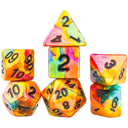 Dice Sirius: Poly 7 Set Rainbow