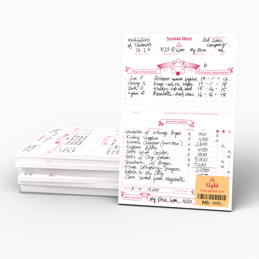 RPG GYLD: Pad - Session