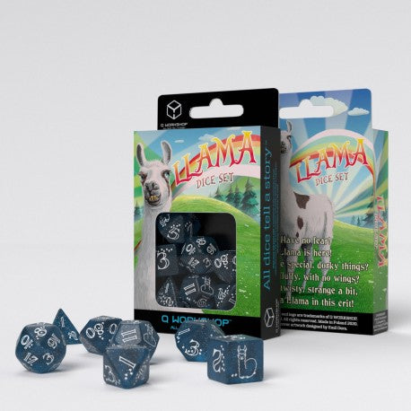 Dice Q-Workshop: Poly 7 Set Llama