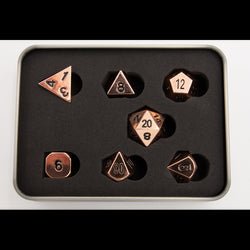 Dice Critical Hit: Poly 7 Set Metal
