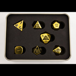 Dice Critical Hit: Poly 7 Set Metal