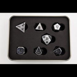 Dice Critical Hit: Poly 7 Set Metal