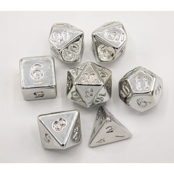 Dice Critical Hit: Poly 7 Set Almost Metal