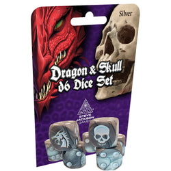 Dice Steve Jackson: Dragon and Skull D6 Dice Set