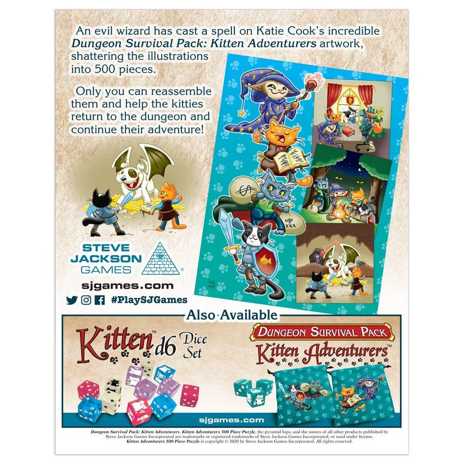 Puzzle Steve Jackson: 500 Piece Kitten Adventures