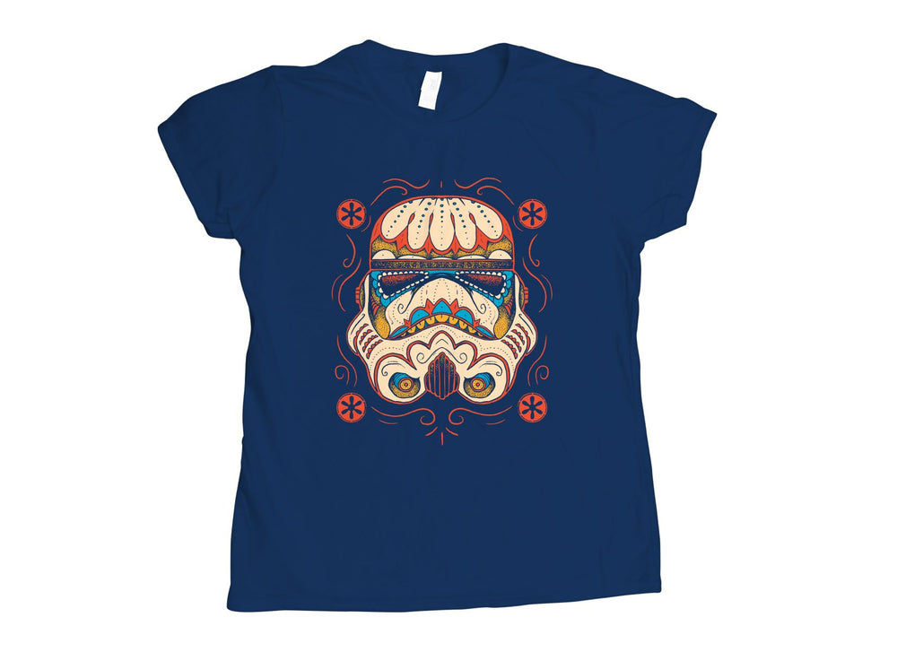 T-Shirt Snorgtees Ladies T: Sugar Skull Trooper