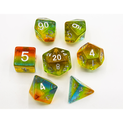 Dice Critical Hit: Poly 7 Set Aurora