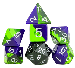 Dice Sirius: Poly 7 Set Rainbow