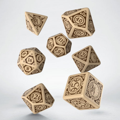 Dice Q-Workshop: Poly 7 Set Steampunk Clockwork