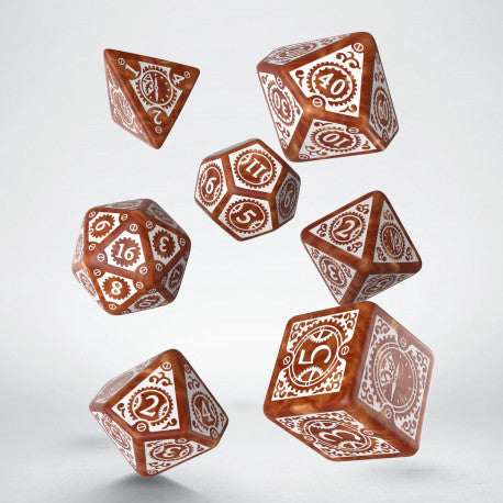 Dice Q-Workshop: Poly 7 Set Steampunk Clockwork