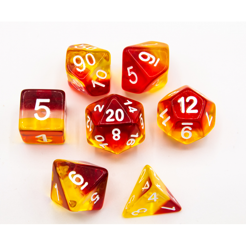 Dice Critical Hit: Poly 7 Set Aurora