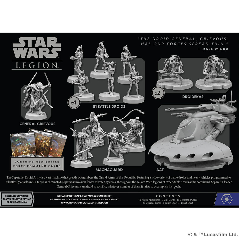 Star Wars Legion: Separatist - Separatist Invasion Force Starter Set