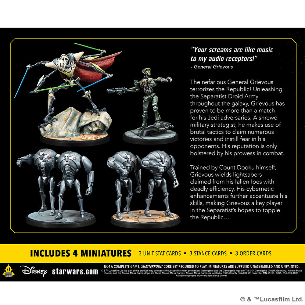 Star Wars Shatterpoint: Separatist - General Grievous Squad - Appetite for Destruction