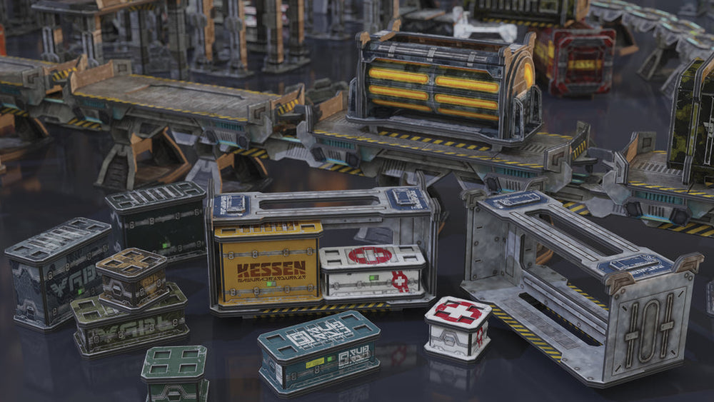 Terrain TinkerTurf SF: Tanker & Crate Containers - Neutral Theme