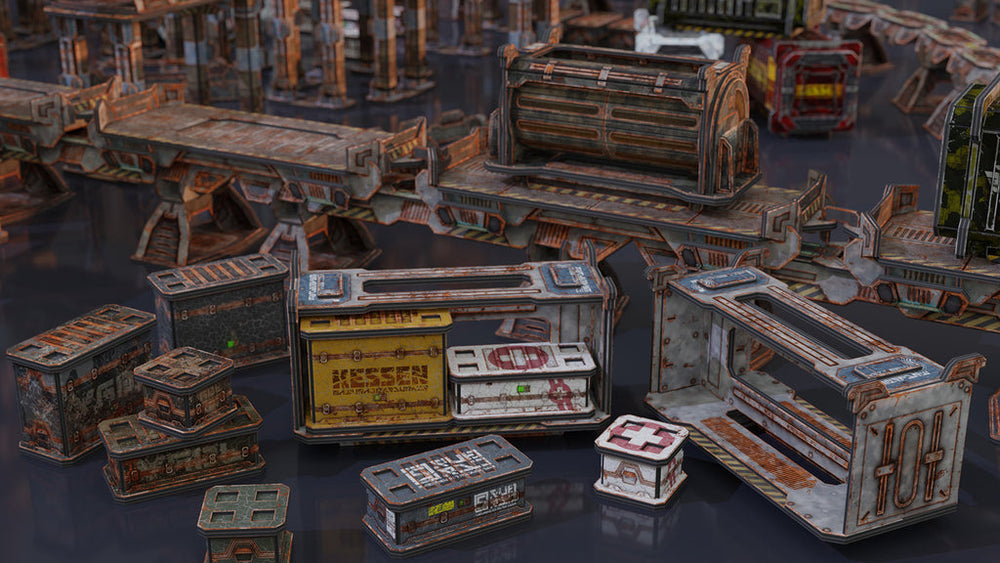 Terrain TinkerTurf SF: Tanker & Crate Containers - Abandoned Theme