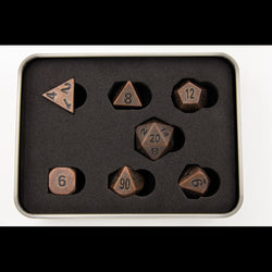 Dice Critical Hit: Poly 7 Set Metal