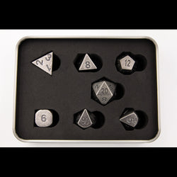 Dice Critical Hit: Poly 7 Set Metal