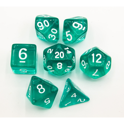 Dice Critical Hit: Poly 7 Set Transparent