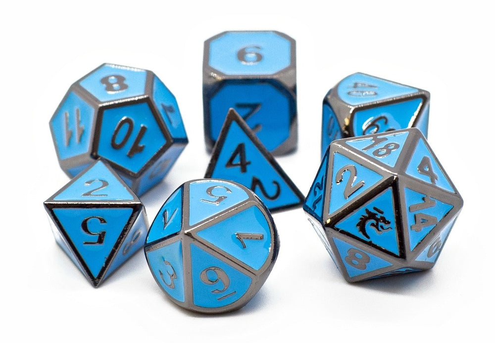 Dice Old School Dice: Poly 7 Set Metal Elven
