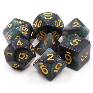 Dice Tasty Minstrel: Poly 7 Set Aurora