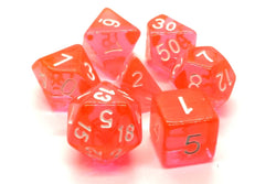 Dice Old School Dice: Poly 7 Set Transparent