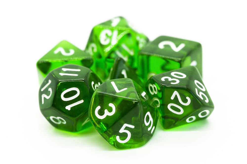 Dice Old School Dice: Poly 7 Set Transparent