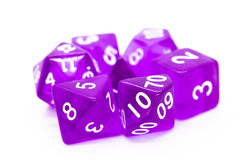 Dice Old School Dice: Poly 7 Set Transparent