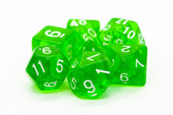 Dice Old School Dice: Poly 7 Set Transparent