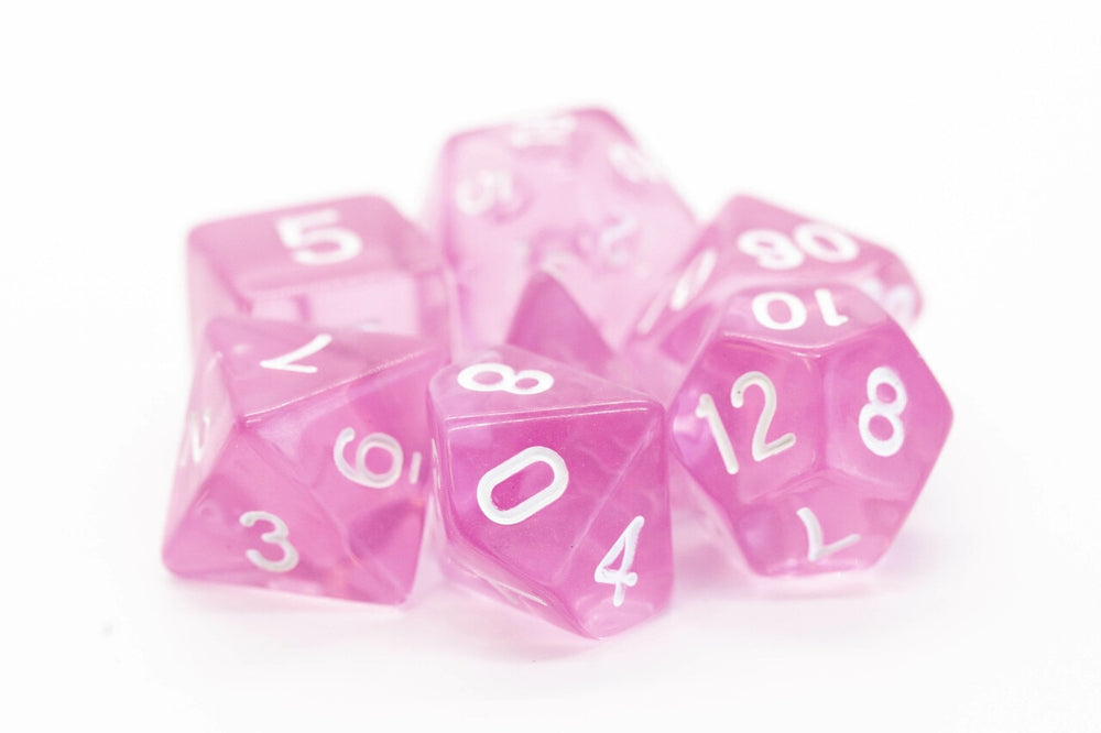 Dice Old School Dice: Poly 7 Set Transparent