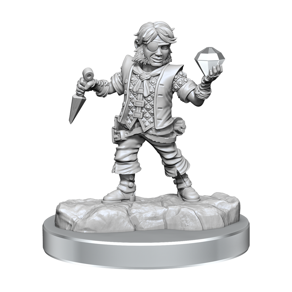 Mini Dungeons & Dragons Frameworks: Male Halfling Rogue