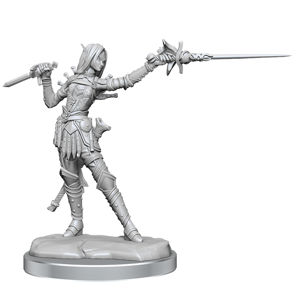 Mini Pathfinder Legendary Cuts: Elf Rogue Female