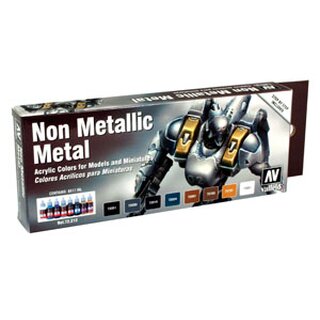 Paint Vallejo Set: Non-Metallic Metals